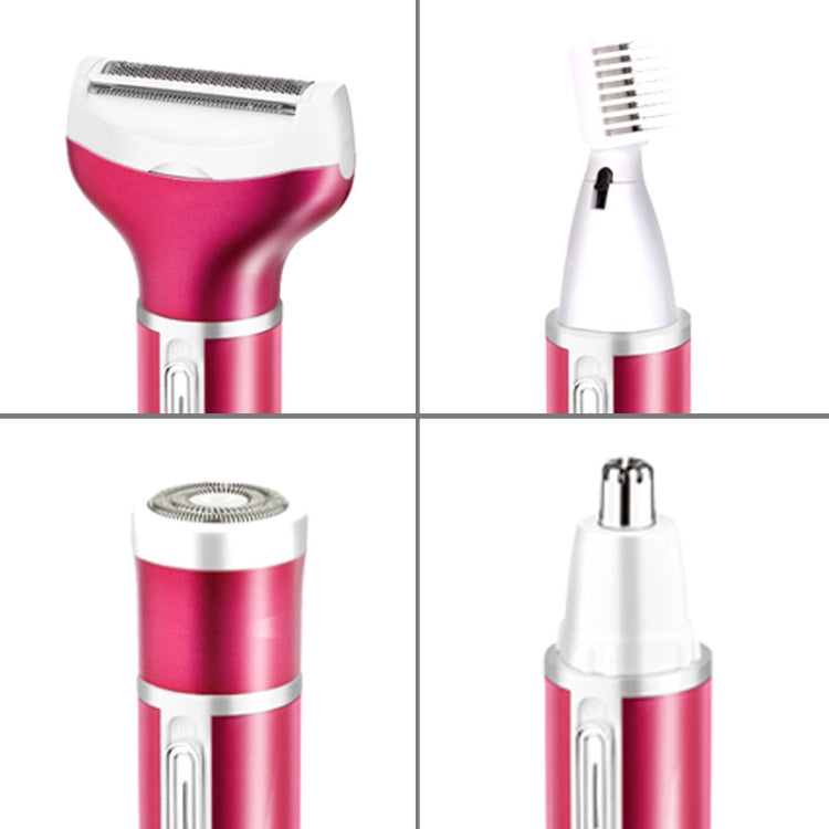 4 In 1  USB Rechargeable Vibrissa Eyebrows Trimmer Body Hair Denuding Machine Set with USB Cable