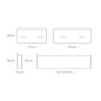 Creative Folding Single Bed, Size: Width: 200x90cm