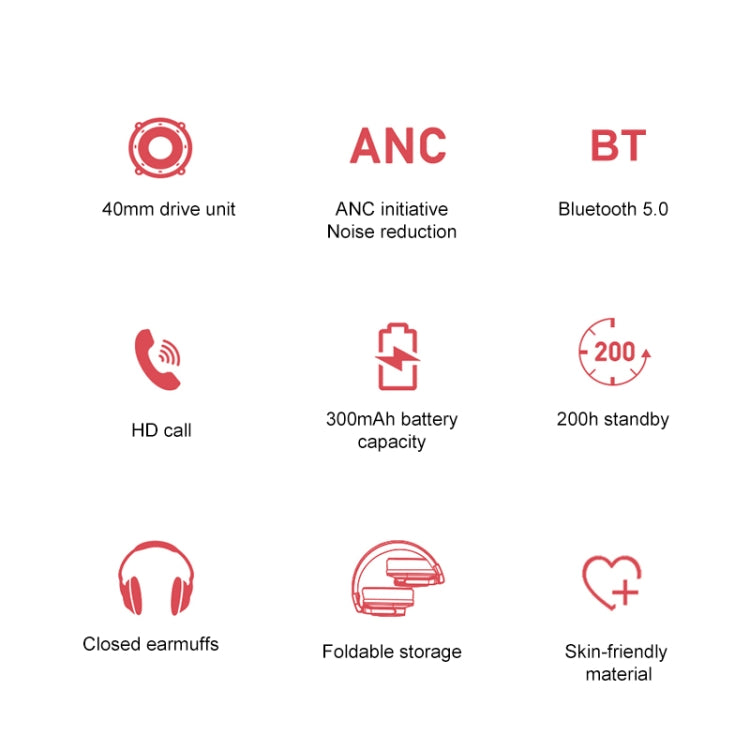 awei A710BL Foldable ANC Noise Cancelling Bluetooth Wireless Headset