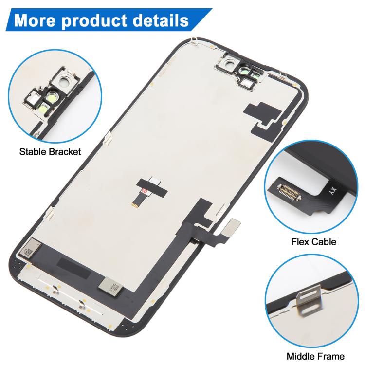 For iPhone 16 HD+ incell LCD Screen with Digitizer Full Assembly