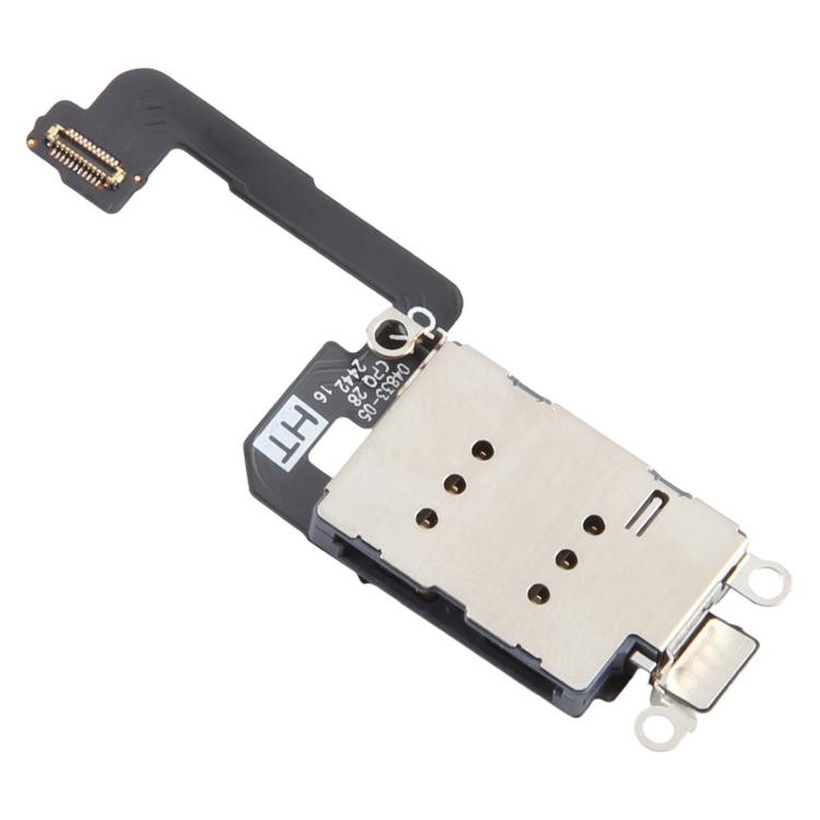 For iPhone 16 Plus Dual SIM Card Holder Socket with Flex Cable