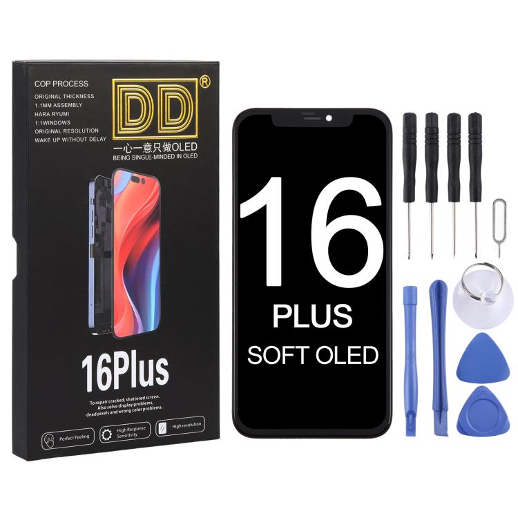 For iPhone 16 Plus DD Soft OLED Screen