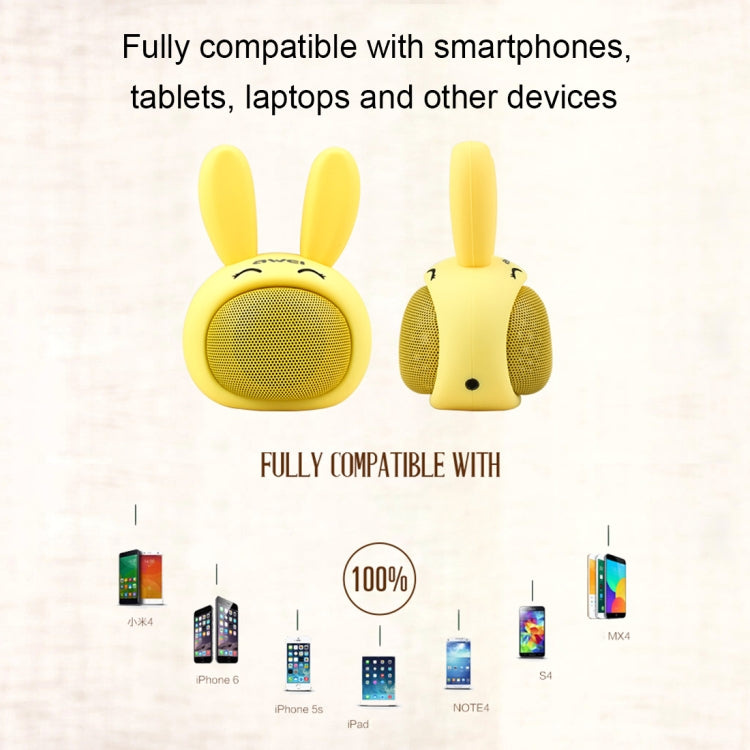 awei Y700 Mini Portable Rabbit Wireless Bluetooth Speaker, Built-in Mic, Support AUX / Hand Free Call