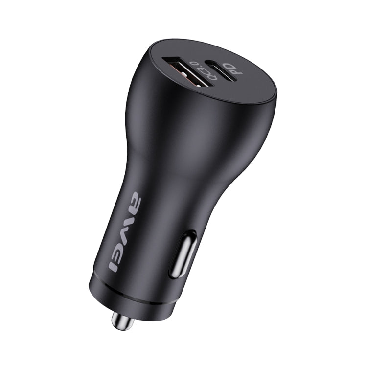 awei C-822 18W PD 8 Pin + 18W QC 3.0 USB Interface Car Charger