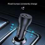 awei C-822 18W PD 8 Pin + 18W QC 3.0 USB Interface Car Charger