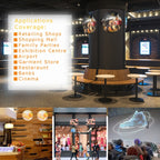 42cm Diameter 3D Holographic Display, WiFi App Control, 640 x 640 Pixels Resolution 320 LEDs Billboard, Support Micro SD Card