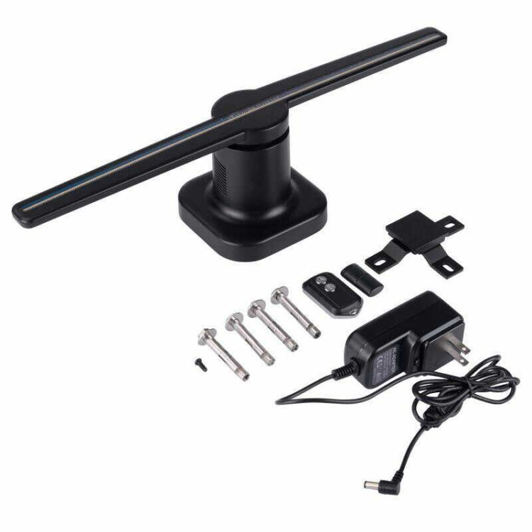 224 LEDs Hologram Holographic Display Fan with Remote Control, Support 4GB Micro SD Card, AC 100-240V