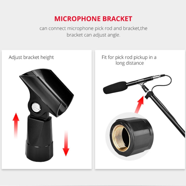 YELANGU YLG9933A MIC07 Professional Interview Condenser Video Shotgun Microphone with 6.5mm Audio Adapter & 3.5mm RXL Audio Cable