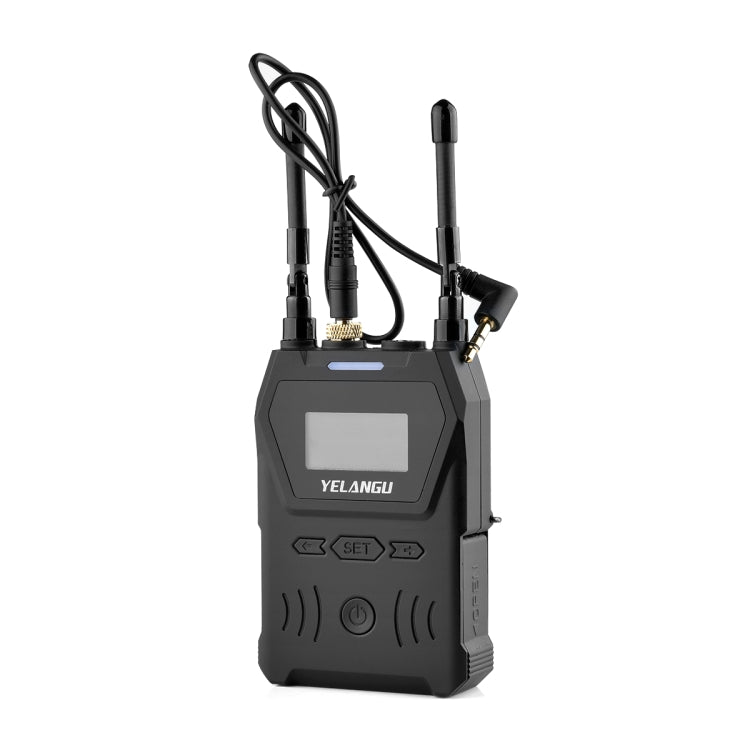 YELANGU YLG9929B MX4 Dual-Channel 100CH UHF Wireless Microphone System with 2 Transmitters and Receiver for DSLR Cameras and Video Cameras