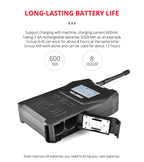 YELANGU YLG9929B MX4 Dual-Channel 100CH UHF Wireless Microphone System with 2 Transmitters and Receiver for DSLR Cameras and Video Cameras