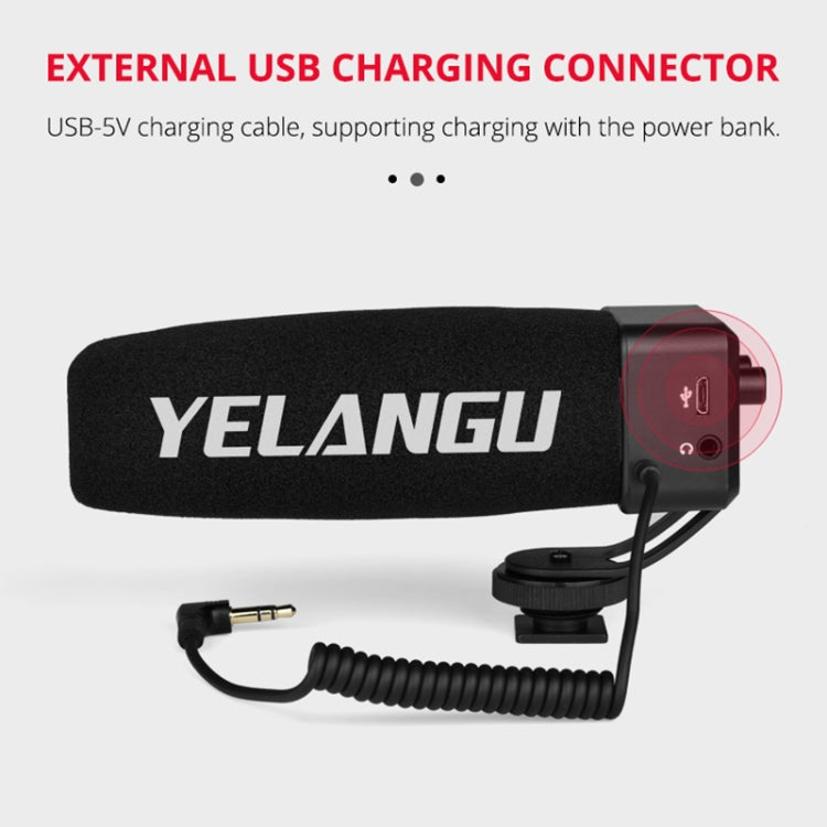 YELANG MIC09 Shotgun Gain Condenser Broadcast Microphone with Windshield for Canon / Nikon / Sony DSLR Cameras, Smartphones