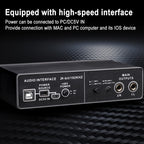TEYUN Q-22 USB Computer Free Srive Microphone External Sound Card
