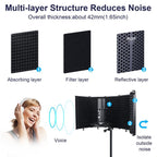 TEYUN S5 Microphone Soundproof Cover Windproof and Sound-absorbing Accessories