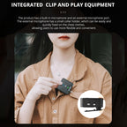 YELANGU MX5S Dual-Channel 2.4GHz Wireless Microphone System with 2 Transmitters and Receiver