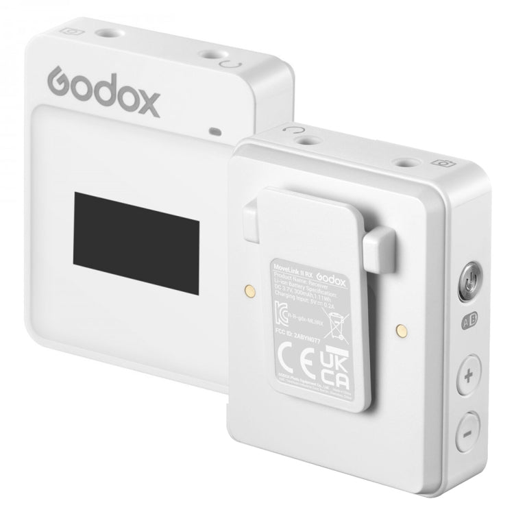 Godox MoveLink II M2 Wireless Lavalier Microphone System with 2 Transmitters and 1 Receiver for DSLR Cameras and Camcorders