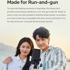 Godox MoveLink II M2 Wireless Lavalier Microphone System with 2 Transmitters and 1 Receiver for DSLR Cameras and Camcorders