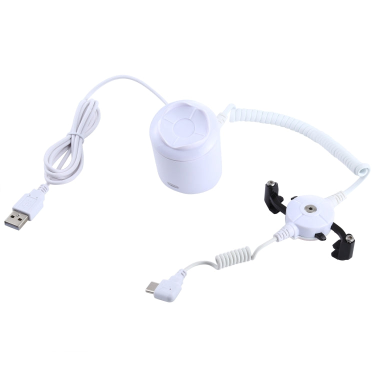 Cylindrical Display Stand Security System Burglar Alarm / Anti-theft Alarm Display Holder  with Infrared Remote Control for Mobile Phones with Type-C / USB-C Port