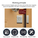 DOBERMAN SE-0119 Household Anti-theft Wireless Remote Control Door Magnetic Sensor Alarm