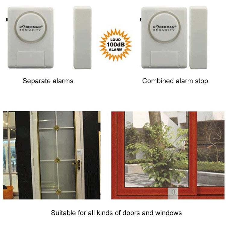 DOBERMAN SE-0119 Household Anti-theft Wireless Remote Control Door Magnetic Sensor Alarm