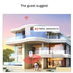 AITENG V026G Life Waterproof Battery-Free Wireless Doorbell, 1 Receiver + 1 x Transmitter, Receiver Distance: 130m, US Plug