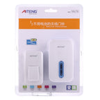 AITENG V017G Life Waterproof Battery-Free Wireless Doorbell, 1 Receiver + 1 x Transmitter, Receiver Distance: 130m, US Plug