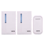 VOYE V015F2 Wireless Smart Music Home Doorbell with Dual Receiver, Remote Control Distance: 120m (Open Air)