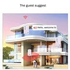 VOYE V015F2 Wireless Smart Music Home Doorbell with Dual Receiver, Remote Control Distance: 120m (Open Air)