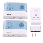 VOYE V004B2 Wireless Smart Music Home Doorbell with Dual Receiver, Remote Control Distance: 120m (Open Air)