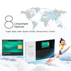 3G/GPRS + WiFi Intelligent Alarm System with Touch Keypad & LCD Screen & RFID function