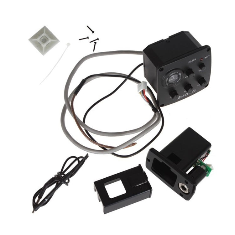 JOYO JE-303 Guitar Pickup 3-Band EQ Preamp Tuner Pickup Equalizer with Tuning Function