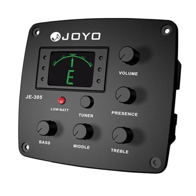 JOYO JE-305 Guitar Pickup 4-Band EQ Preamp Tuner Pickup Equalizer with Tuning Function