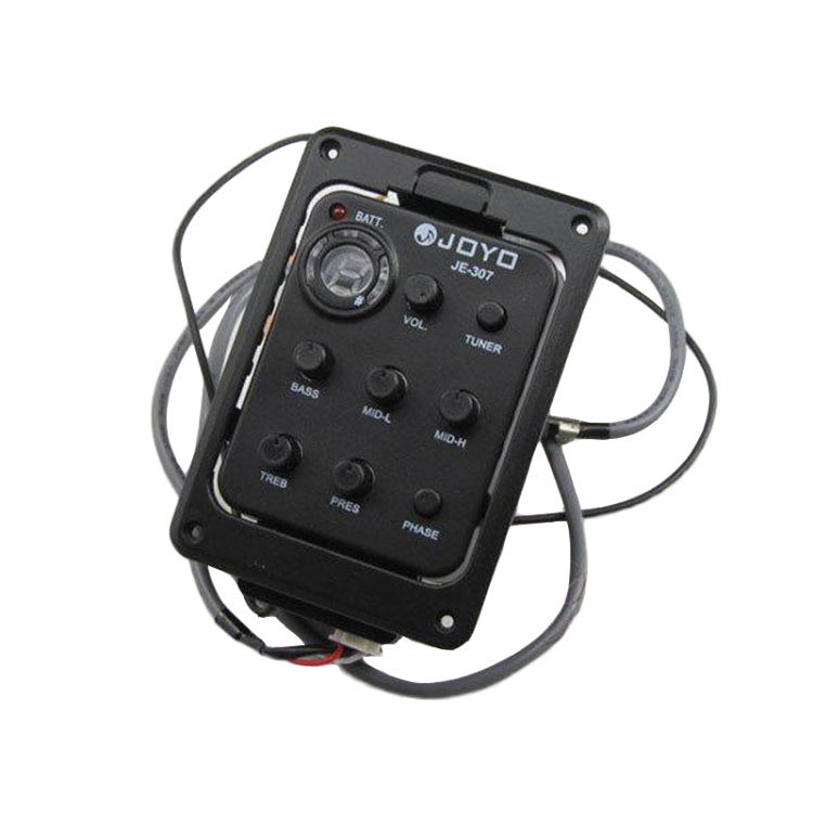 JOYO JE-307 Guitar Pickup 5-Band Equalizer Folk Guitar EQ Acoustic guitarra Pickup Preamp Electric Digital Tuner
