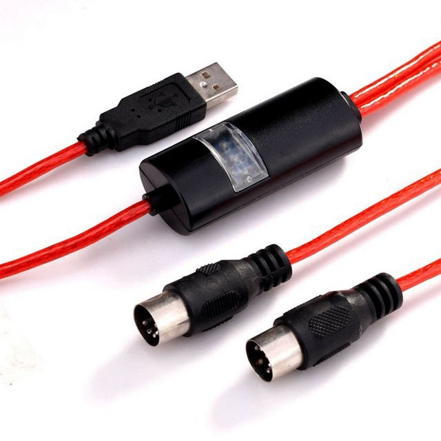 WERSI UM-18 USB MIDI Cable MidiPort Midi Cable Electric Piano Electronic Drum Music Editing Line, Length: 2m
