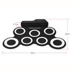Portable Silicone Hand Roll USB Electronic Drum