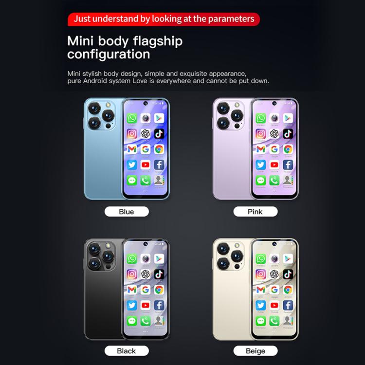 SOYES XS19 Pro, 4GB+64GB, 3.8 inch Android 12.0 MTK6762 Quad Core, Network: 4G, Dual SIM, GPS, OTG, Support Google Play Store