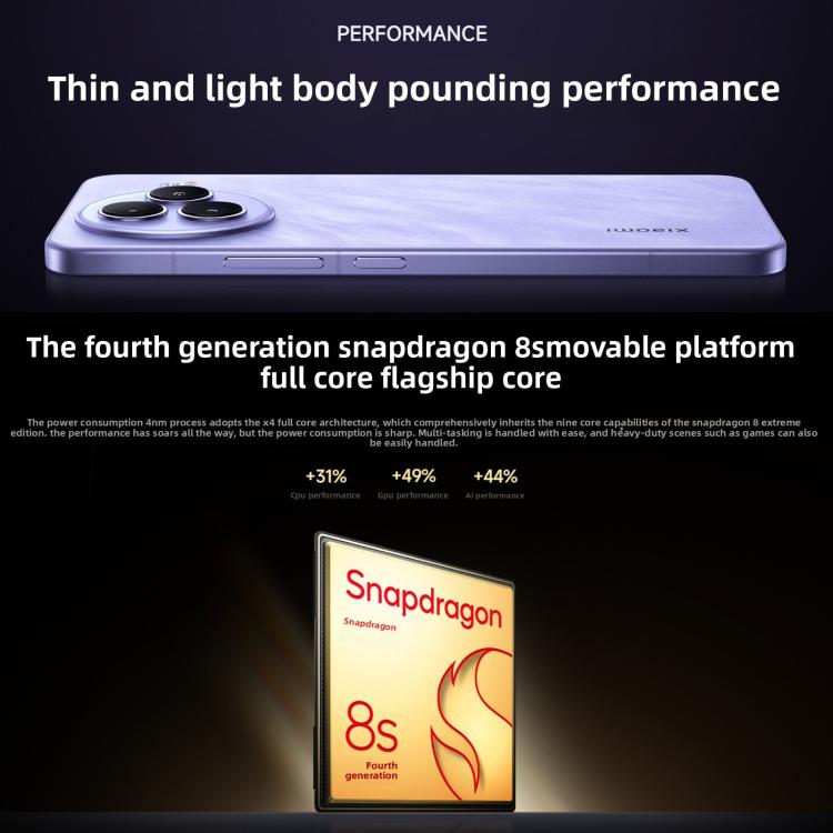 Xiaomi Civi 5 Pro, 12GB+512GB, Screen Fingerprint, 6.55 inch Xiaomi HyperOS 2 Snapdragon 8s Octa-Core, NFC, Network: 5G