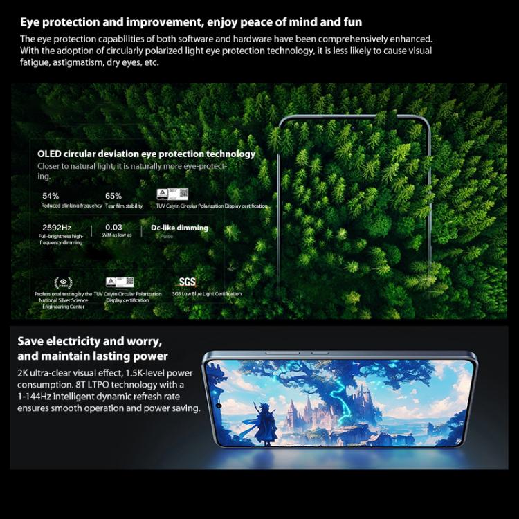 vivo iQOO Neo10 Pro+, 12GB+256GB, Screen Fingerprint, 6.82 inch Android 15 OriginOS 5 Snapdragon 8 Elite Octa Core, OTG, NFC, Network: 5G, Support Google Play