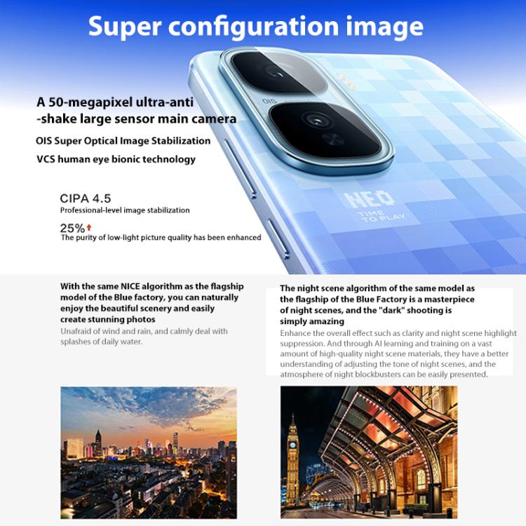 vivo iQOO Neo10 Pro+, 16GB+1TB, Screen Fingerprint, 6.82 inch Android 15 OriginOS 5 Snapdragon 8 Elite Octa Core, OTG, NFC, Network: 5G, Support Google Play