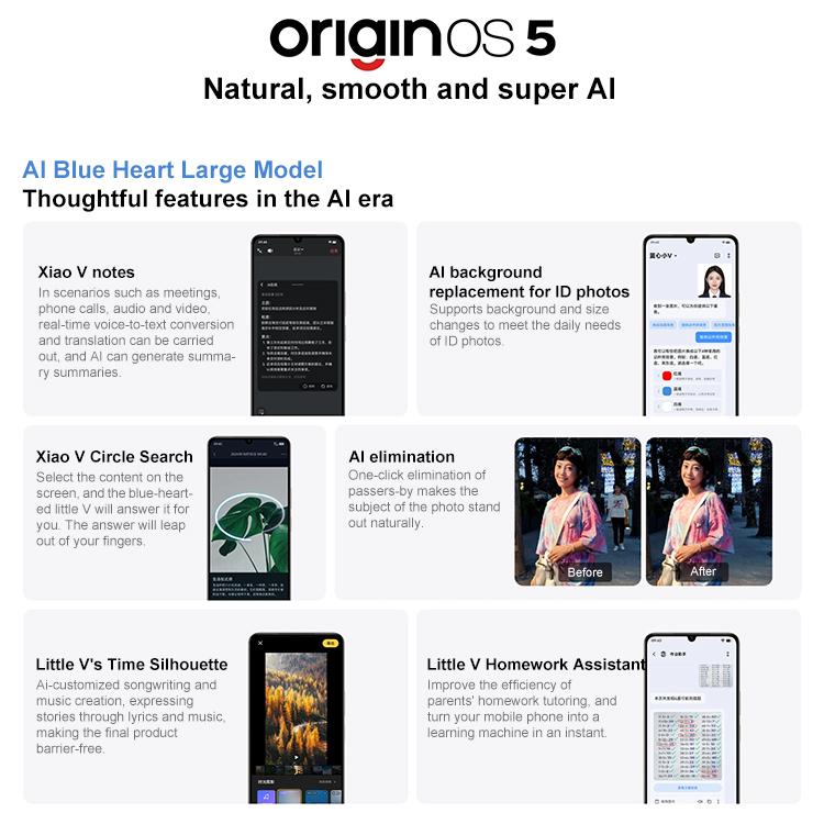 vivo Y50 5G, 12GB+256GB, Face ID / Side Fingerprint, 6.74 inch Android 15 OriginOS 5 Dimensity 6300 Octa Core, OTG, Network: 5G