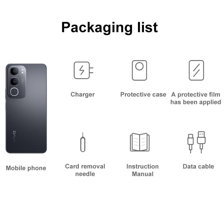 vivo Y50 5G, 12GB+256GB, Face ID / Side Fingerprint, 6.74 inch Android 15 OriginOS 5 Dimensity 6300 Octa Core, OTG, Network: 5G