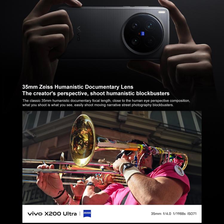 vivo X200 Ultra, 12GB+256GB, Face ID / 3D Ultrasonic Fingerprint, 6.82 inch OriginOS 5 / Android 15 Snapdragon 8 Elite Octa Core, OTG, NFC, Network: 5G, Support Google Play