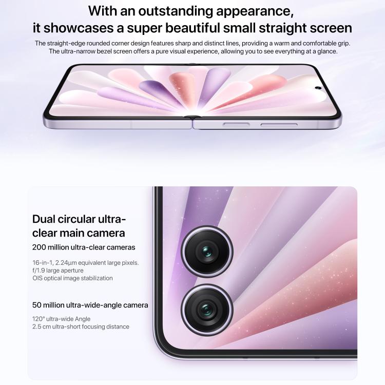 Honor Magic V Flip2, 12GB+1TB, 6.82 inch + 4.0 inch MagicOS 9.0.1  Android 15 Snapdragon 8 Gen 3 Octa Core, Network: 5G, NFC, OTG