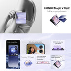 Honor Magic V Flip2, 16GB+1TB, 6.82 inch + 4.0 inch MagicOS 9.0.1  Android 15 Snapdragon 8 Gen 3 Octa Core, Network: 5G, NFC, OTG