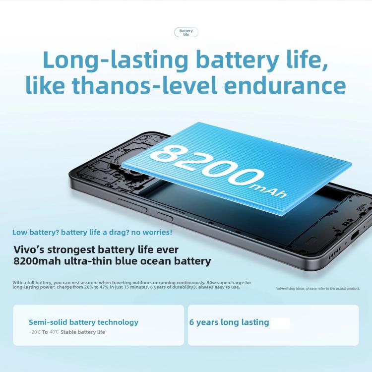 vivo Y500, 8GB+128GB, 6.77 inch Android 15 OriginOS 5 Dimensity 7300 Octa Core, OTG, NFC, Network: 5G