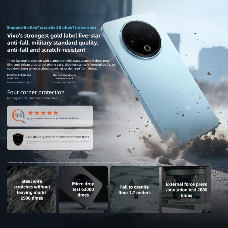 vivo Y500, 12GB+256GB, 6.77 inch Android 15 OriginOS 5 Dimensity 7300 Octa Core, OTG, NFC, Network: 5G