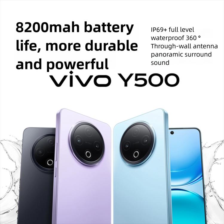 vivo Y500, 12GB+512GB, 6.77 inch Android 15 OriginOS 5 Dimensity 7300 Octa Core, OTG, NFC, Network: 5G