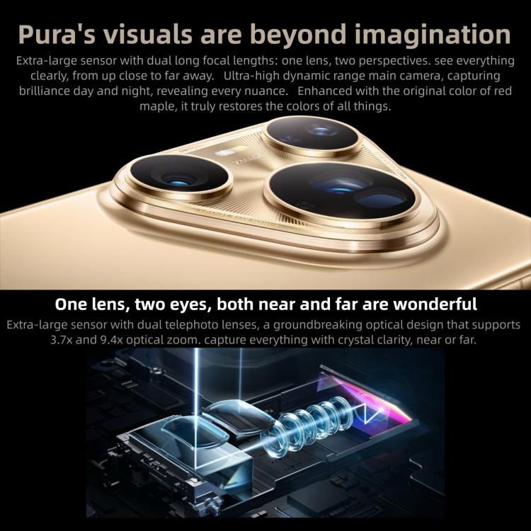 HUAWEI Pura 80 Ultra, 16GB+512GB, Side Fingerprint Identification, 6.8 inch HarmonyOS 5.1, NFC, OTG, Not Support Google Play