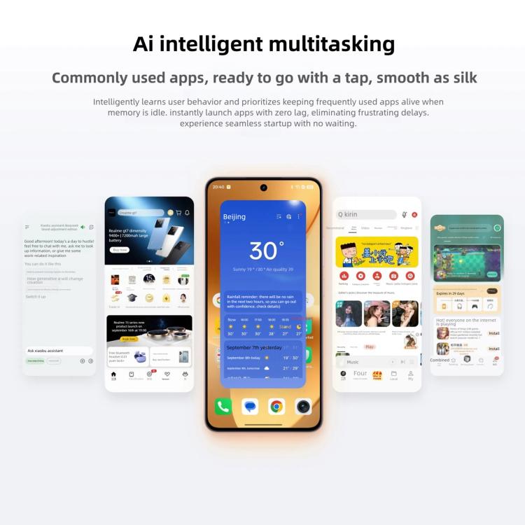 Realme 15,16GB+256GB, 6.77 inch Realme UI 6.0 Android 15 MediaTek Dimensity 7300+ Octa Core, NFC, Network: 5G