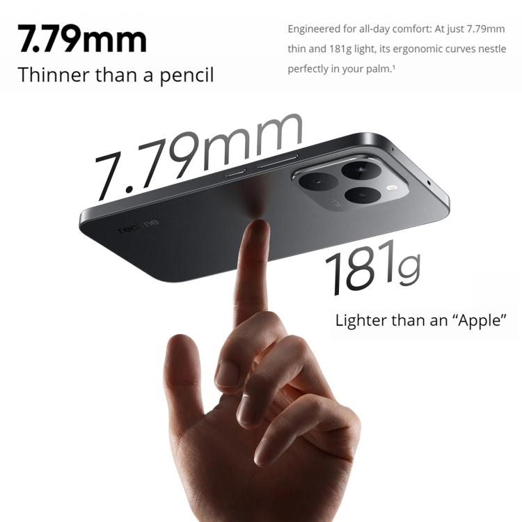 Realme 15T, 8GB+128GB, Screen Fingerprint Identification, 6.57 inch Realme UI 6.0 Android 15 MediaTek Dimensity 6400 Max Octa Core, NFC, Network: 5G