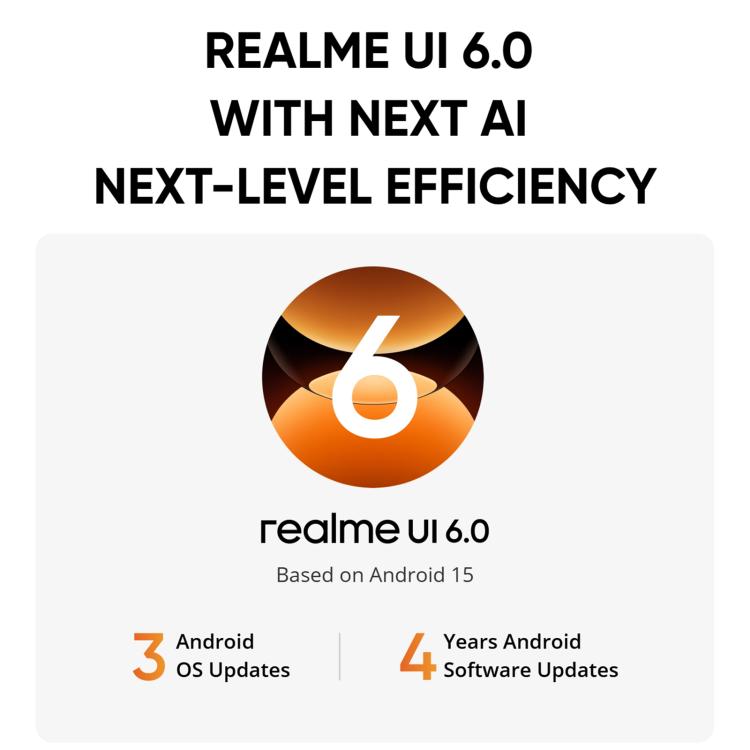 Realme 15T, 12GB+512GB, Screen Fingerprint Identification, 6.57 inch Realme UI 6.0 Android 15 MediaTek Dimensity 6400 Max Octa Core, NFC, Network: 5G